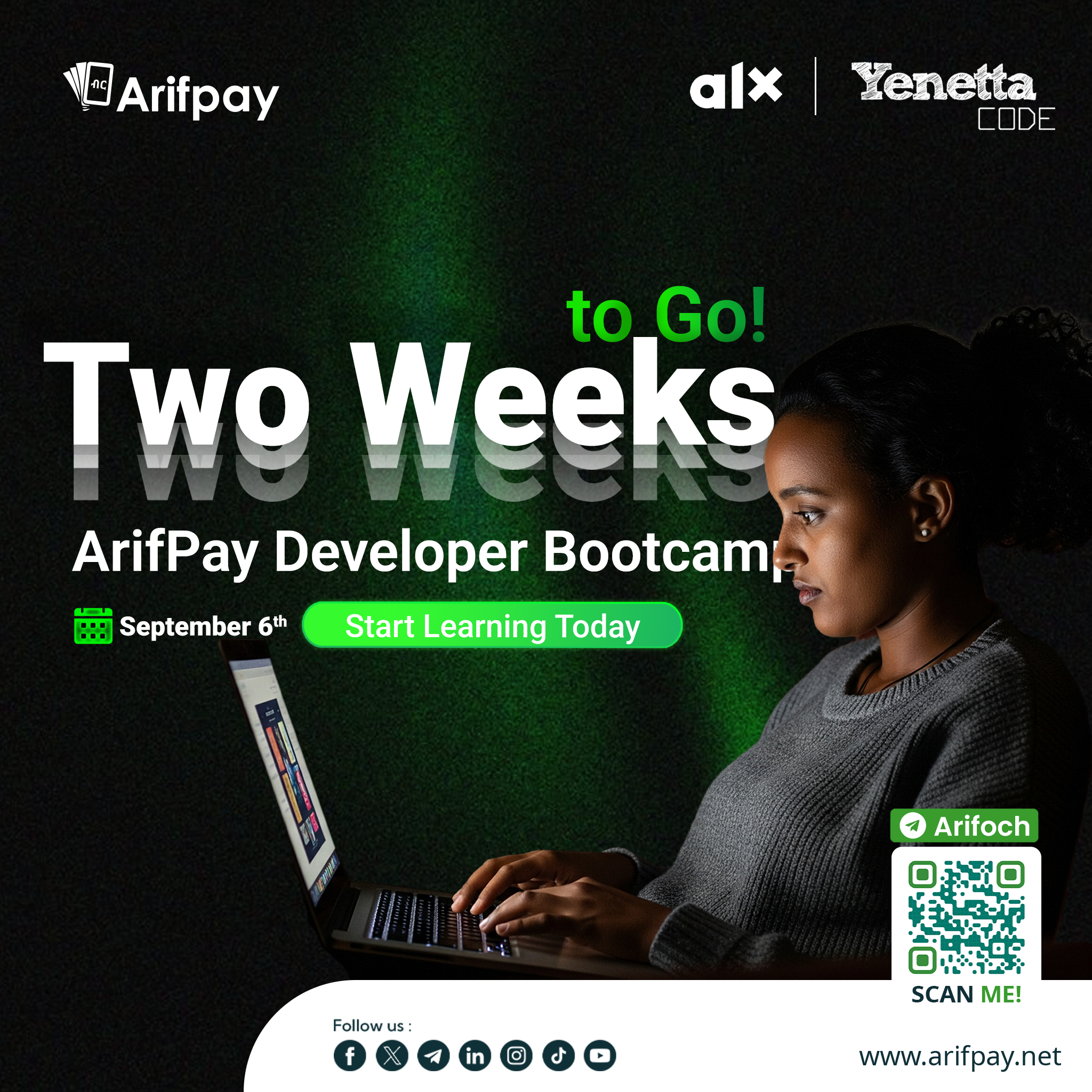 Arifoch Developer Bootcamp Poster - Marketing Campaign